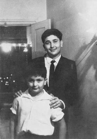 Rishi Kapoor with brother Randhir Kapoor