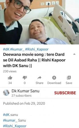 The video was uploaded in February, as opposed to claims on social media. Rishi Kapoor fact check