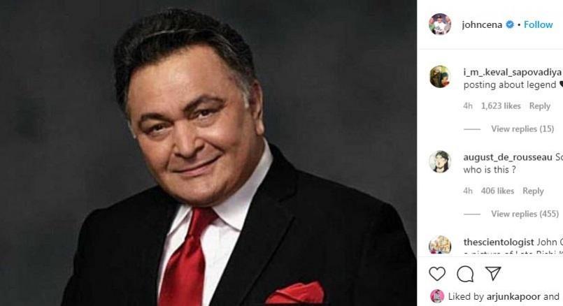Rishi Kapoor, John Cena Rishi Kapoor, John Cena