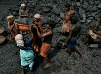 workers in a coal mine