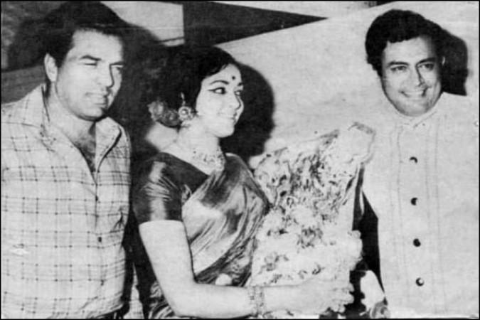 Sanjeev Kumar and Hema Malini with He Man
