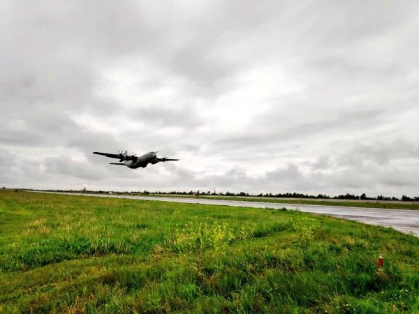 IAF's C-130 airborne for #Covid19 relief mission as planned. IAF's C-130