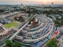 Majastic bus station in Bengaluru