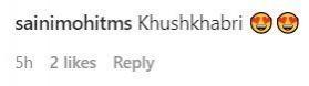 Fans comment on Deepika Padukone's post