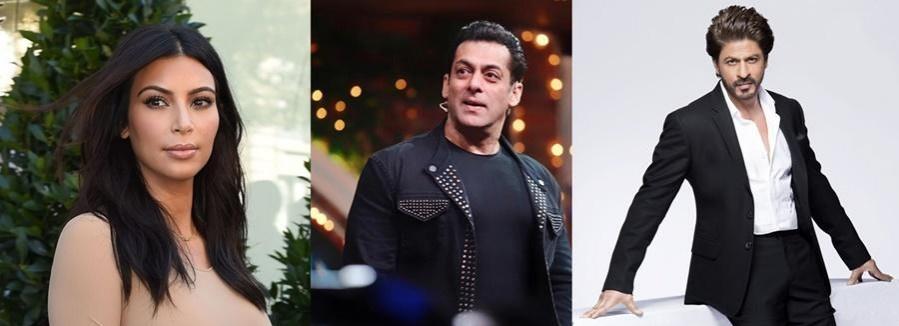 Salman Khan, Shah Rukh Khan and Kim Kardashian Salman Khan, Shah Rukh Khan and Kim Kardashian