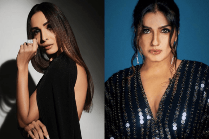 Malaika Arora and Raveena Tandon