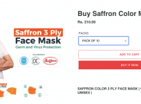Saffron face mask
