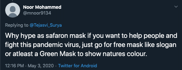 Saffron face masks