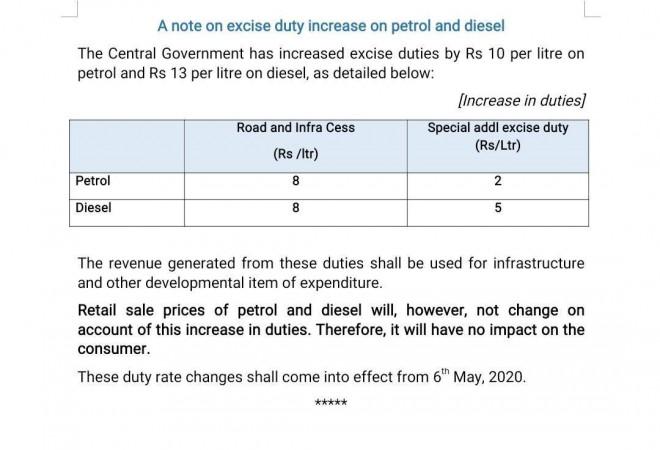 Excise duty on oil hiked Excise duty on oil hiked