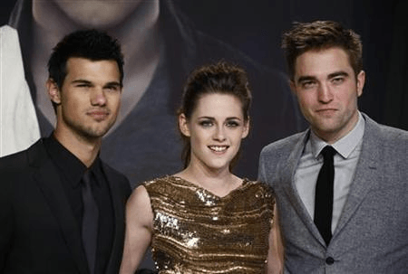 Kristen Stewart, Taylor Lautner, and Robert Pattinson