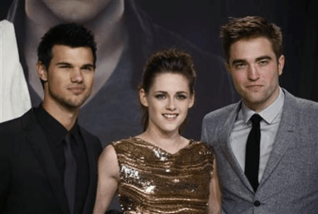 Kristen Stewart, Taylor Lautner, and Robert Pattinson