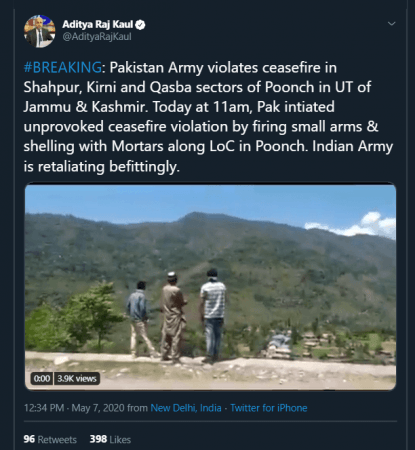 India retaliates to Pak ceasefire violation