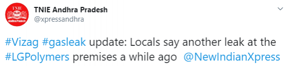 second gas leak tweet