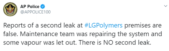 Andhra Pradesh police tweet