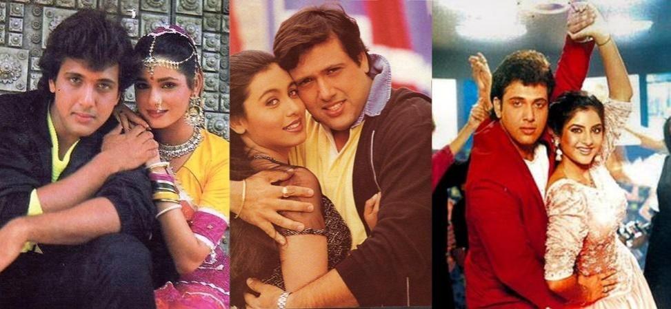 Govinda, Divya Bharti, Rani Mukerji and Neelam Kothari Govinda, Divya Bharti, Rani Mukerji and Neelam Kothari