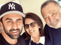 Ranbir Kapoor, Neetu Kapoor and Rishi Kapoor