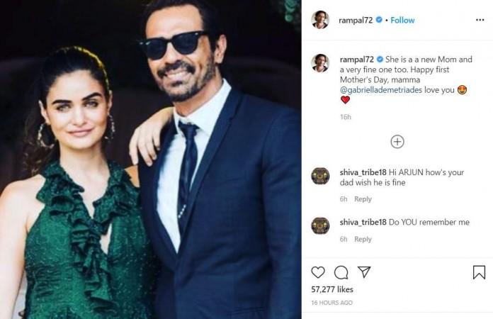 Arjun Rampal mothers' day wish