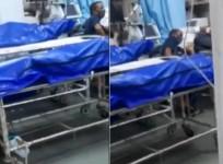 KEM Hospital bodies next to patients