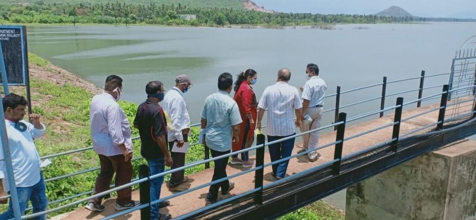 Meghadrigedda reservoir near villages affected by gas leak. IANS Meghadrigedda reservoir near villages affected by gas leak.