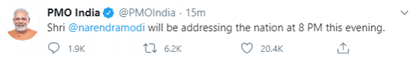 PMO TWEET ON MODI