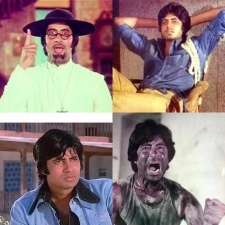 Amitabh Bachchan in 70s movies Amitabh Bachchan