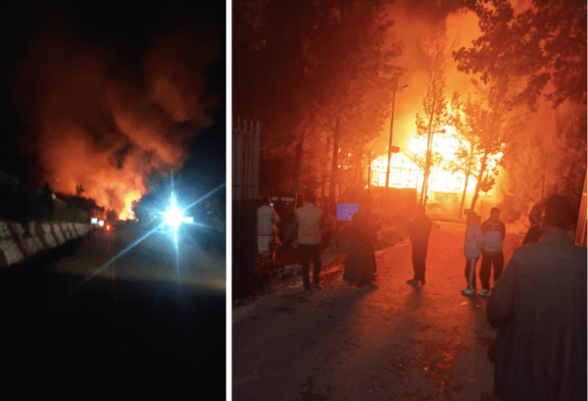 Fire at J&K PTS Fire at J&K PTS