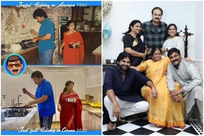 Chiranjeevi with his family members Chiranjeevi with his family members