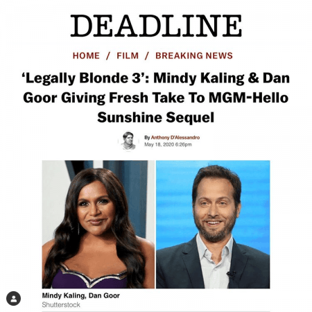 Mindy Kaling and Dan Goor