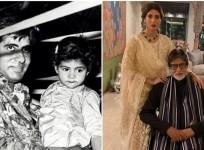 Shweta Bachchan and Amitabh Bachchan