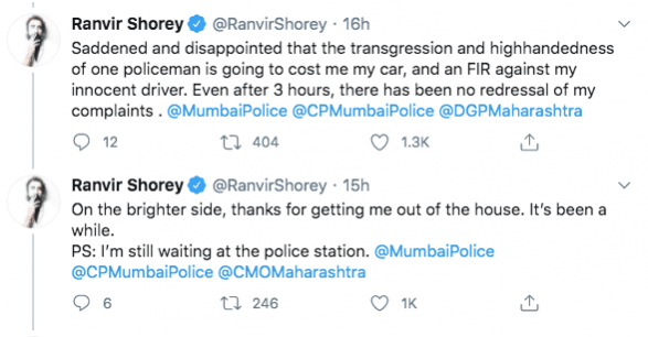 Ranvir Shorey tweet