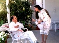 Simi Garewal with Rajiv Gandhi