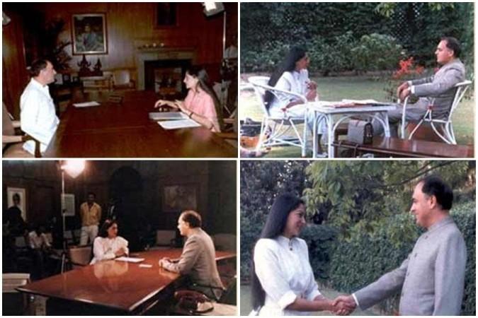 Simi Garewal and Rajiv Gandhi Simi Garewal and Rajiv Gandhi