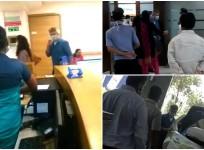 Ajith with Shalini at a Hospital