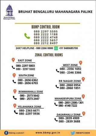 BBMP opens control room services BBMP opens control room services