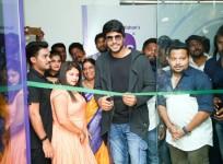 Sundeep Kishan launching his QBS unisex saloon in Vijayawada