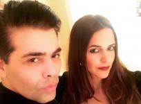 Karan Johar and Neha Dhupia