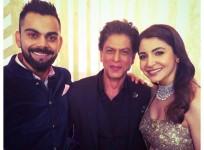 Shah Rukh Khan, Virat Kohli and Anushka Sharma