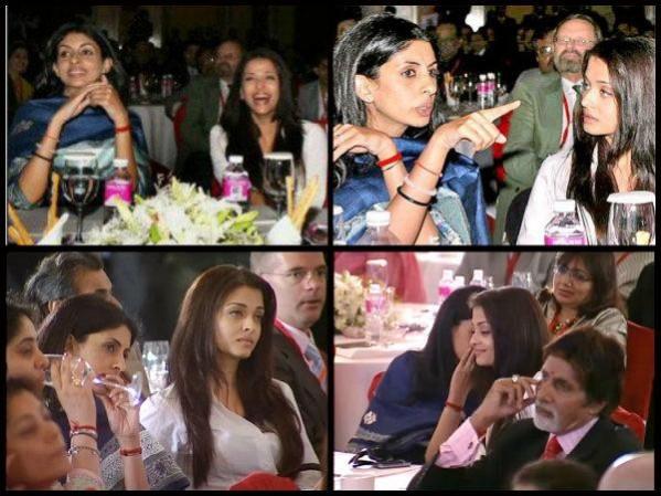 Aishwarya Rai Bachchan and Shweta Bachchan
