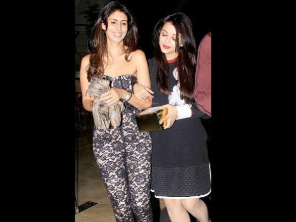 Aishwarya Rai Bachchan and Shweta Bachchan Aishwarya Rai Bachchan and Shweta Bachchan