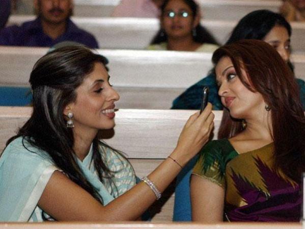 Aishwarya Rai Bachchan and Shweta Bachchan Aishwarya Rai Bachchan and Shweta Bachchan