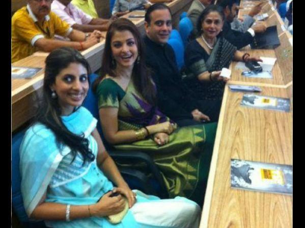 Aishwarya Rai Bachchan and Shweta Bachchan Aishwarya Rai Bachchan and Shweta Bachchan