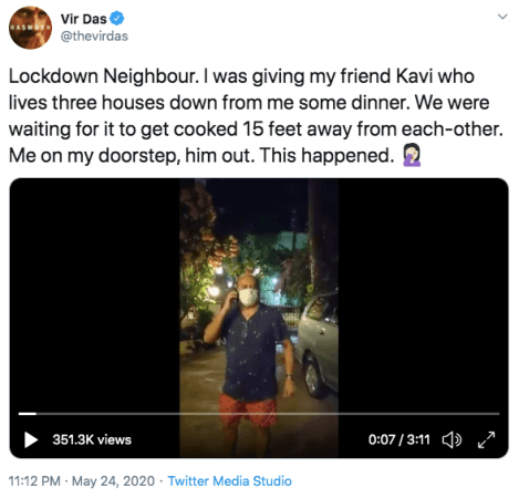 Vir Das tweet