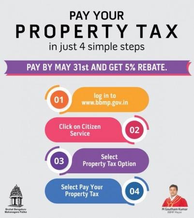Pay your property tax online in 4 simple steps. BBMP property tax