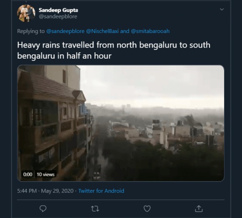 Bengaluru residents react on the heavy summer rains Bengaluru residents react on the heavy summer rains