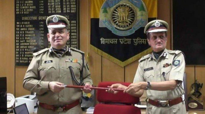 Sanjay Kundu (left) took over as the new DGP of Himachal Pradesh Sanjay Kundu