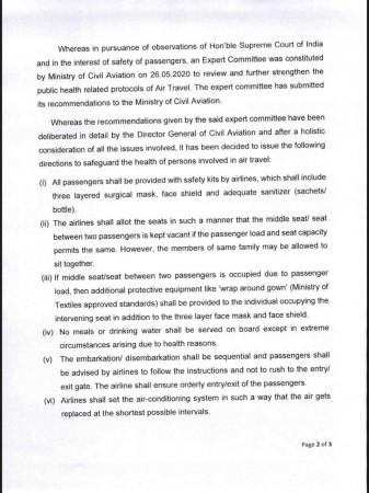 DGCA issues new set guidelines DGCA issues new set guidelines