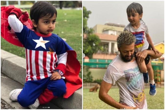 Genelia D'Souza and Riteish Deshmukh's son Rahyl celebrate his 4th birthday. Genelia, Riteish Deshmukh celebrate their son's birthday