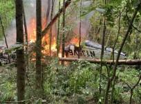 A pilot and Florida family of four headed to a funeral in Indiana were killed in a plane crash near Eatonton, Georgia on June 5, 2020. ( Putnam County Sheriff's Office )
