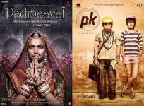 Padmaavat and Pk poster