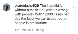 Comment on Saif not wearing mask